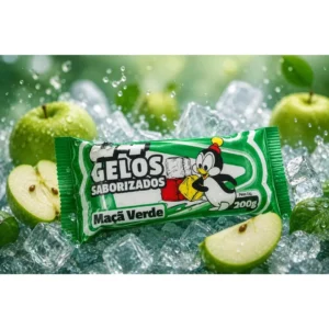 Gelo Saborizado de Maça Verde