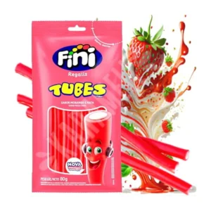Fini Tubes Sabor Morango e Nata