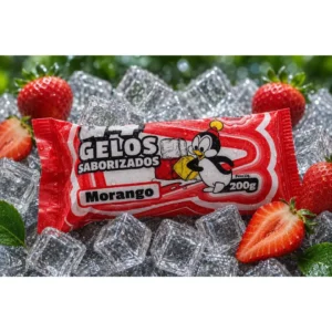 Gelo Saborizado de Morango